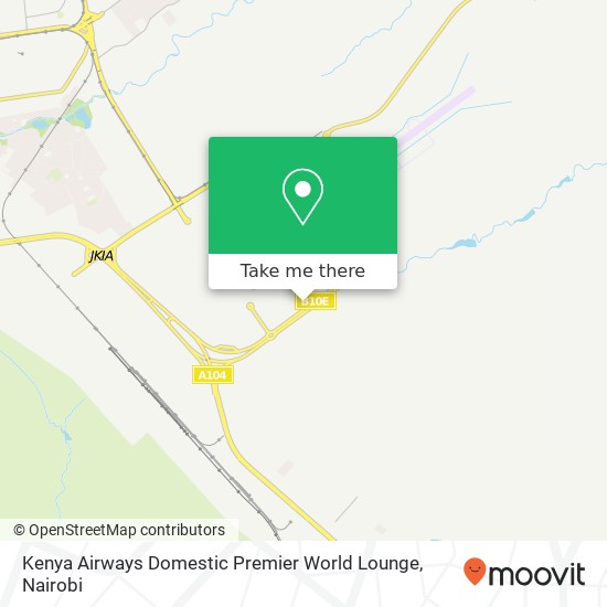 Kenya Airways Domestic Premier World Lounge map