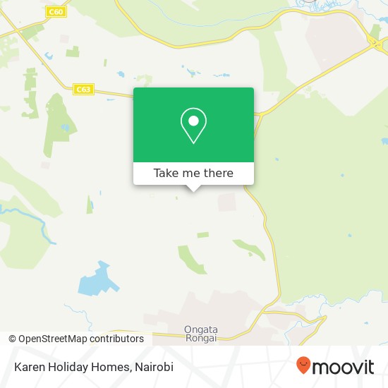 Karen Holiday Homes map