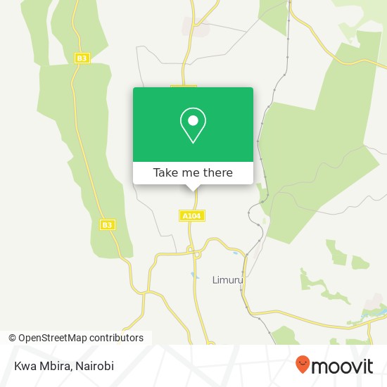 Kwa Mbira map