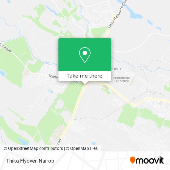 Thika Flyover map
