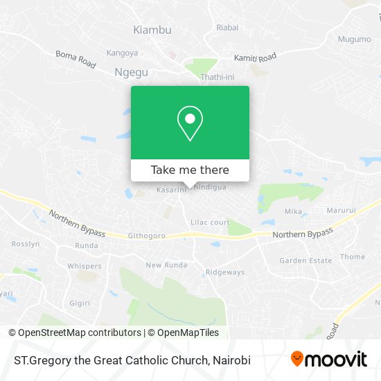 ST.Gregory the Great Catholic Church map