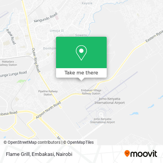Flame Grill, Embakasi map