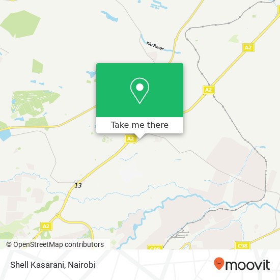 Shell Kasarani map