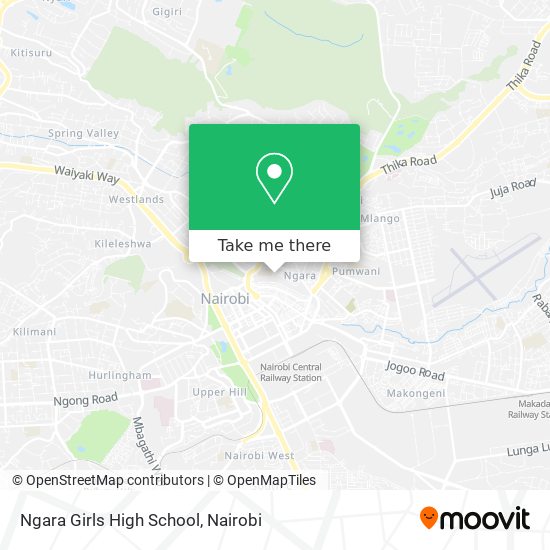 Ngara Girls High School map