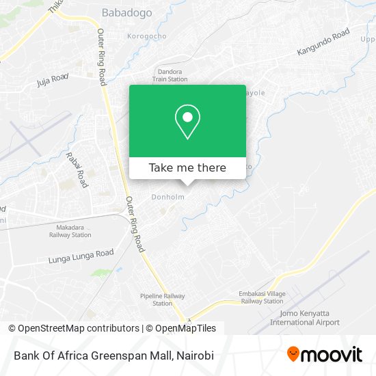 Bank Of Africa Greenspan Mall map