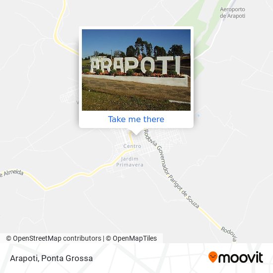 Arapoti map