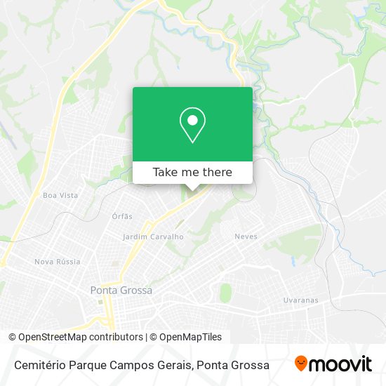 Mapa Cemitério Parque Campos Gerais