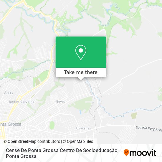 Cense De Ponta Grossa Centro De Socioeducação map