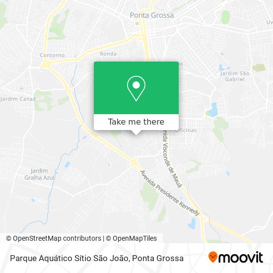 Mapa Parque Aquático Sítio São João