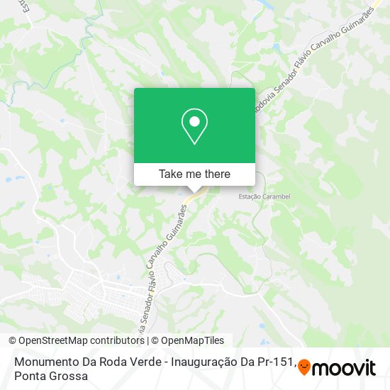 Monumento Da Roda Verde - Inauguração Da Pr-151 map
