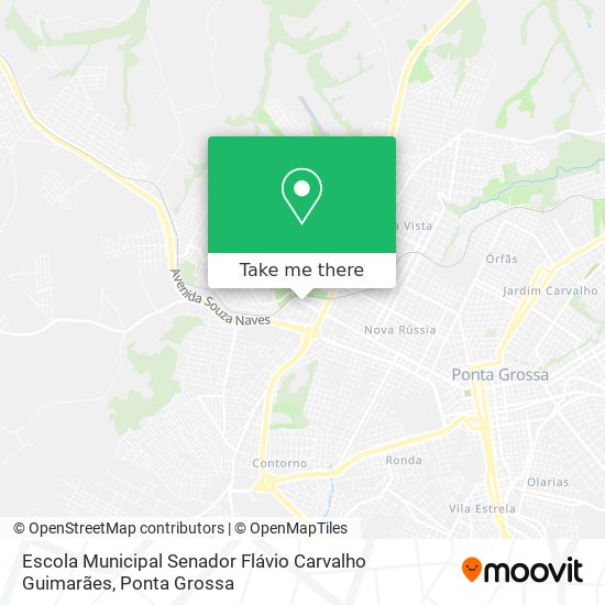 Mapa Escola Municipal Senador Flávio Carvalho Guimarães