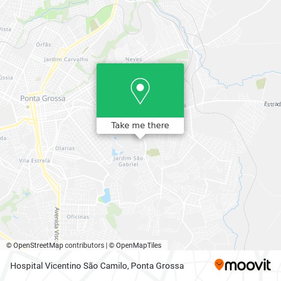 Hospital Vicentino São Camilo map