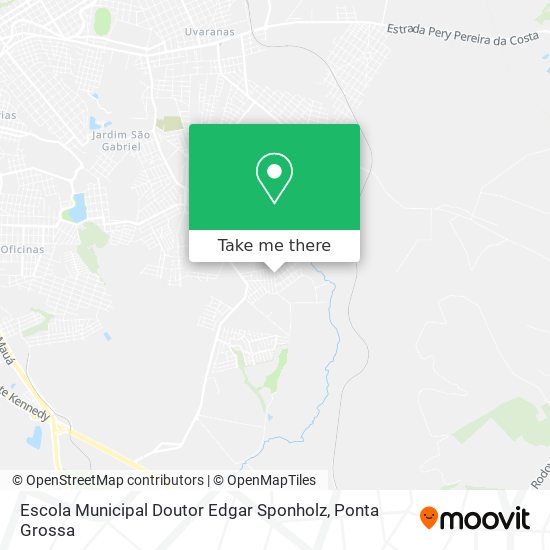 Mapa Escola Municipal Doutor Edgar Sponholz