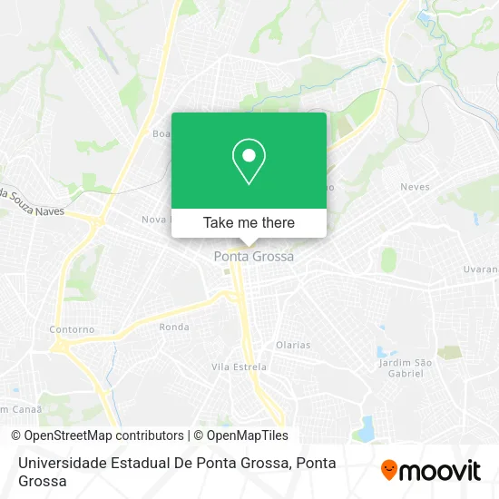 Universidade Estadual De Ponta Grossa map
