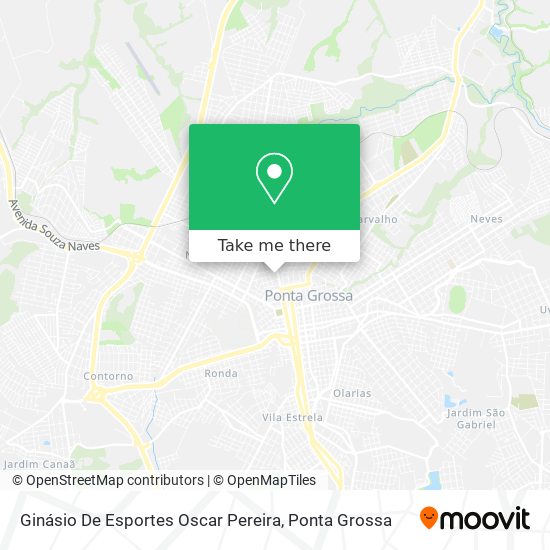 Mapa Ginásio De Esportes Oscar Pereira