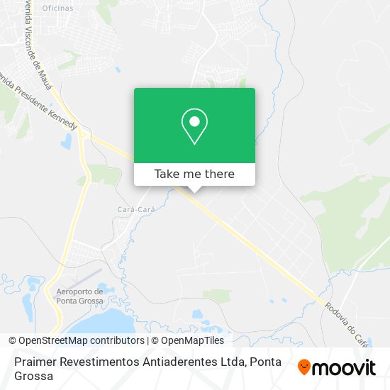 Mapa Praimer Revestimentos Antiaderentes Ltda