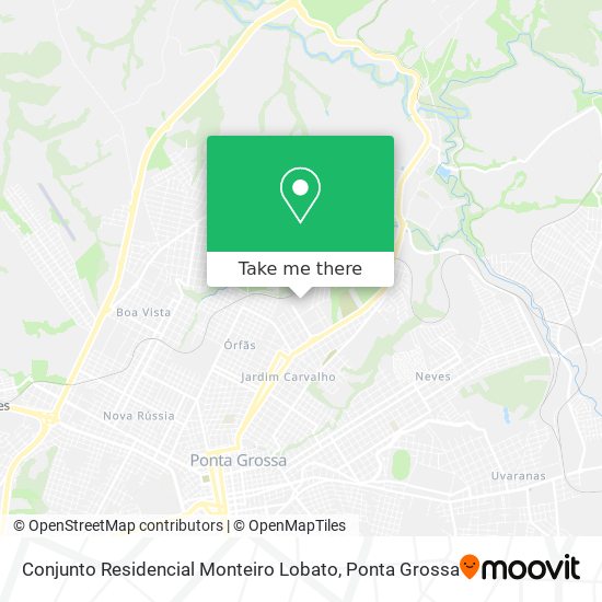 Mapa Conjunto Residencial Monteiro Lobato