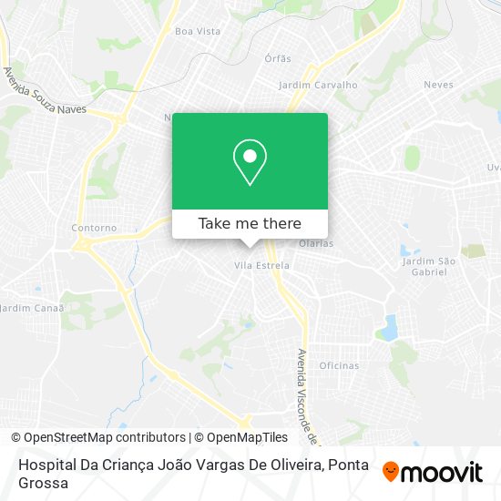 Mapa Hospital Da Criança João Vargas De Oliveira
