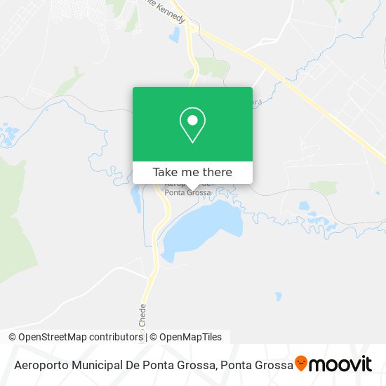 Mapa Aeroporto Municipal De Ponta Grossa