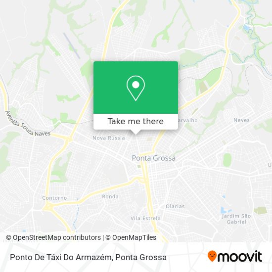 Ponto De Táxi Do Armazém map