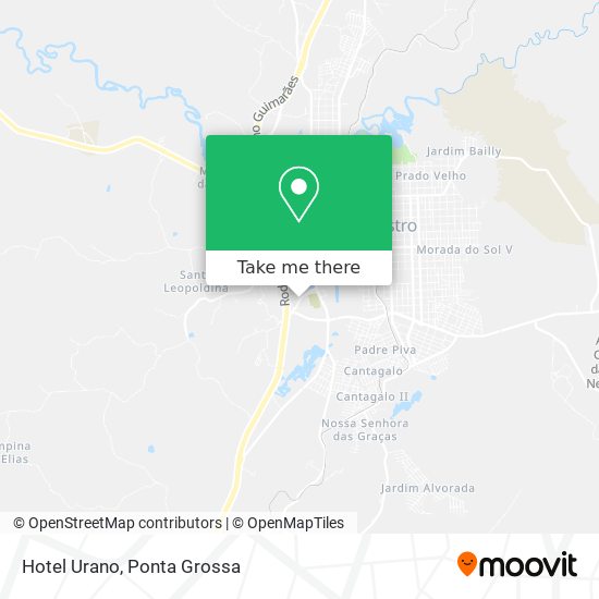 Hotel Urano map