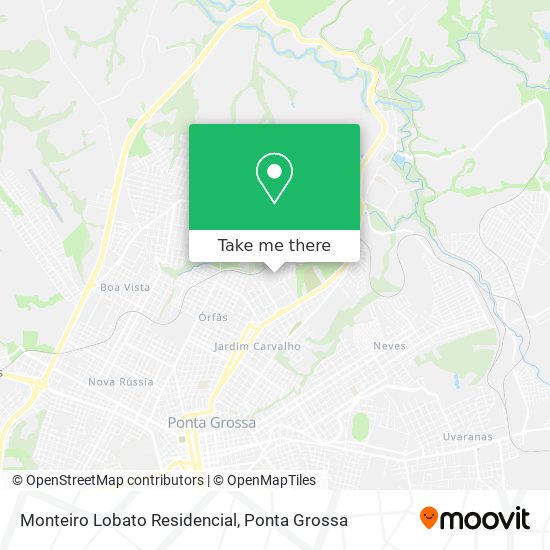 Mapa Monteiro Lobato Residencial