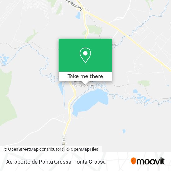 Mapa Aeroporto de Ponta Grossa