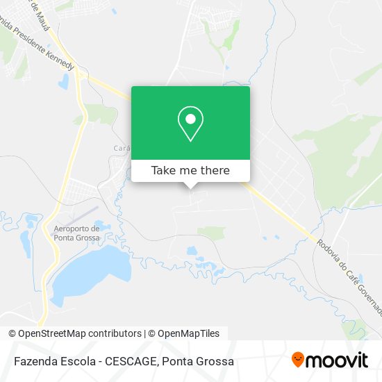 Fazenda Escola - CESCAGE map