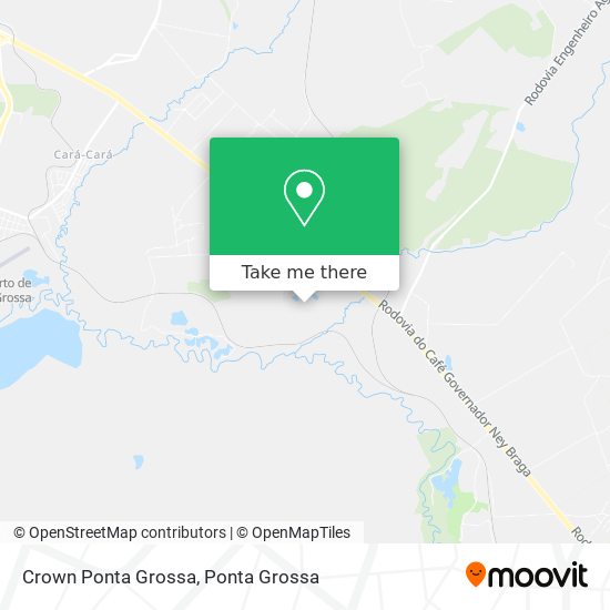 Mapa Crown Ponta Grossa