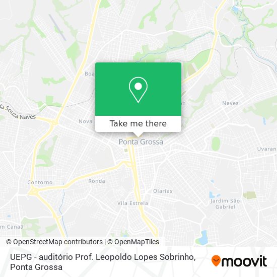 UEPG - auditório Prof. Leopoldo Lopes Sobrinho map