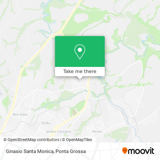 Ginasio Santa Monica map