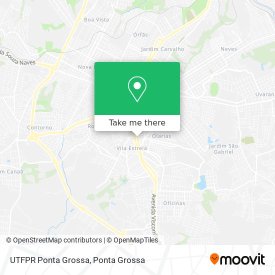 UTFPR Ponta Grossa map