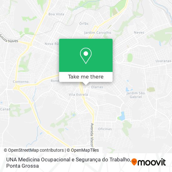 UNA Medicina Ocupacional e Segurança do Trabalho map