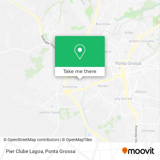 Pier Clube Lagoa map