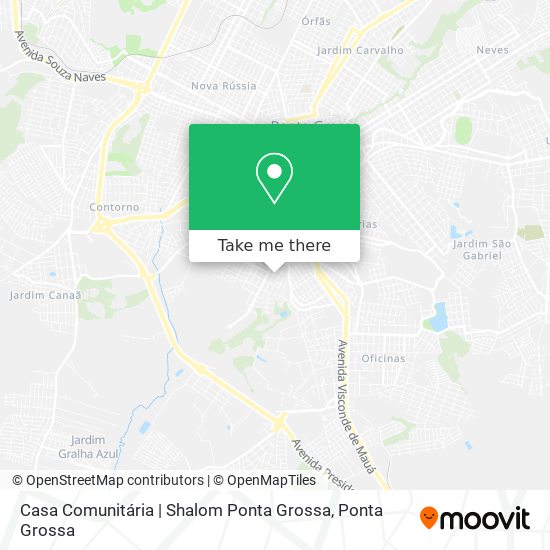 Casa Comunitária | Shalom Ponta Grossa map