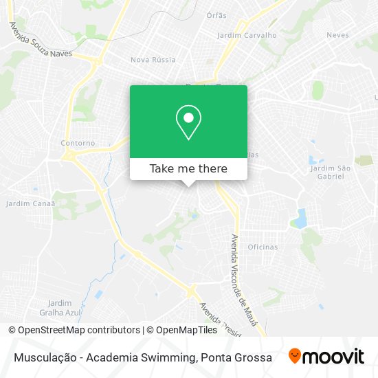 Musculação - Academia Swimming map