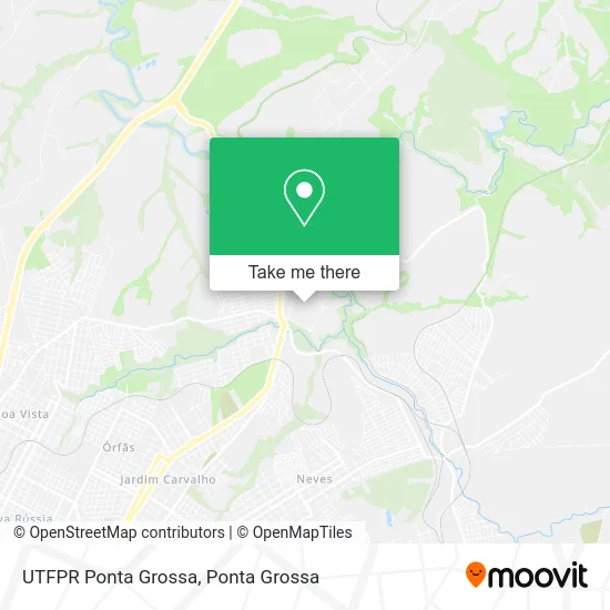 UTFPR Ponta Grossa map