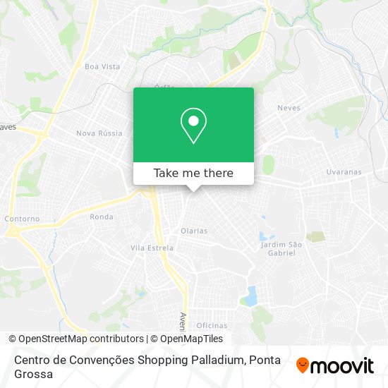 Mapa Centro de Convenções Shopping Palladium