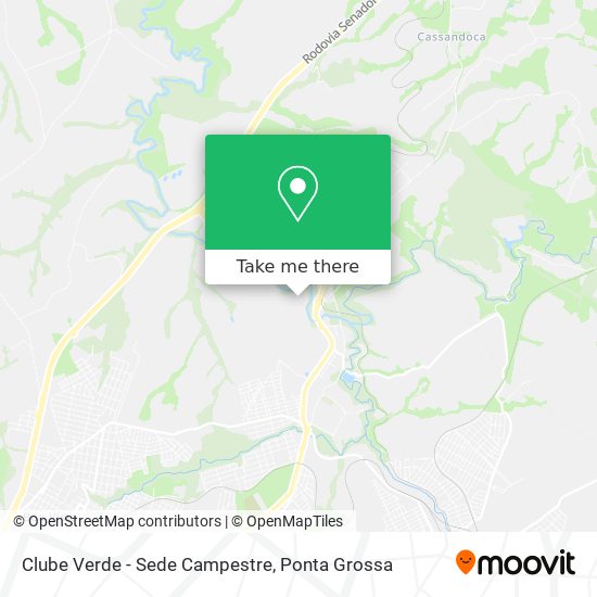 Mapa Clube Verde - Sede Campestre