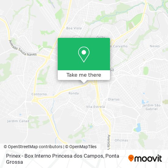 Prinex - Box Interno Princesa dos Campos map