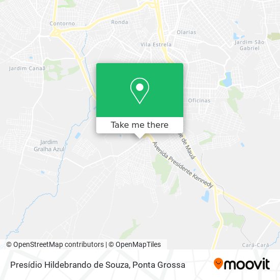 Mapa Presídio Hildebrando de Souza