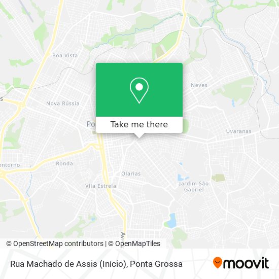 Mapa Rua Machado de Assis (Início)