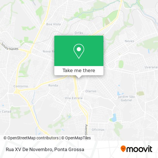 Mapa Rua XV De Novembro