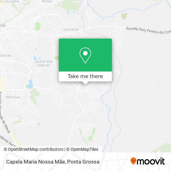 Mapa Capela Maria Nossa Mãe