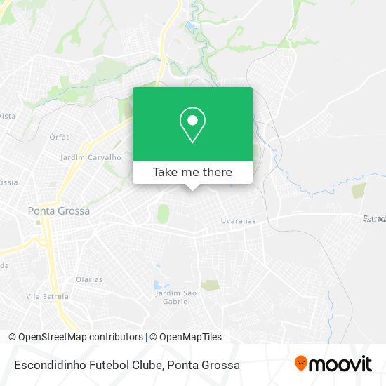 Escondidinho Futebol Clube map