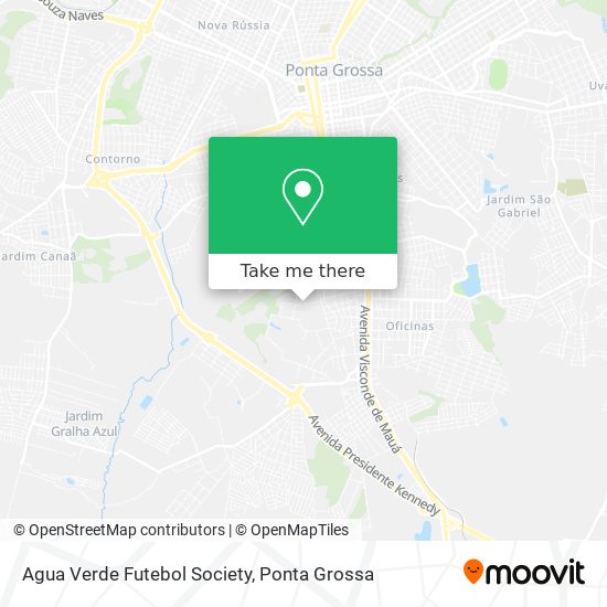 Mapa Agua Verde Futebol Society