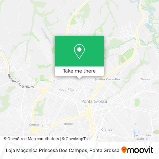 Loja Maçonica Princesa Dos Campos map