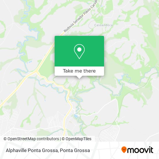 Mapa Alphaville Ponta Grossa