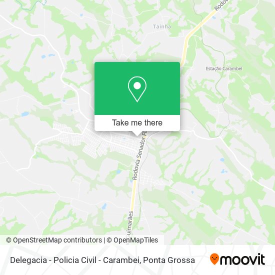 Delegacia - Policia Civil - Carambei map