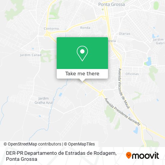 DER-PR Departamento de Estradas de Rodagem map
